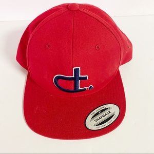 Yapoong Men's Classic Red Cap Hat SnapBack with Emblem